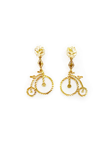 High Wheel Dangle Earrings (18K)