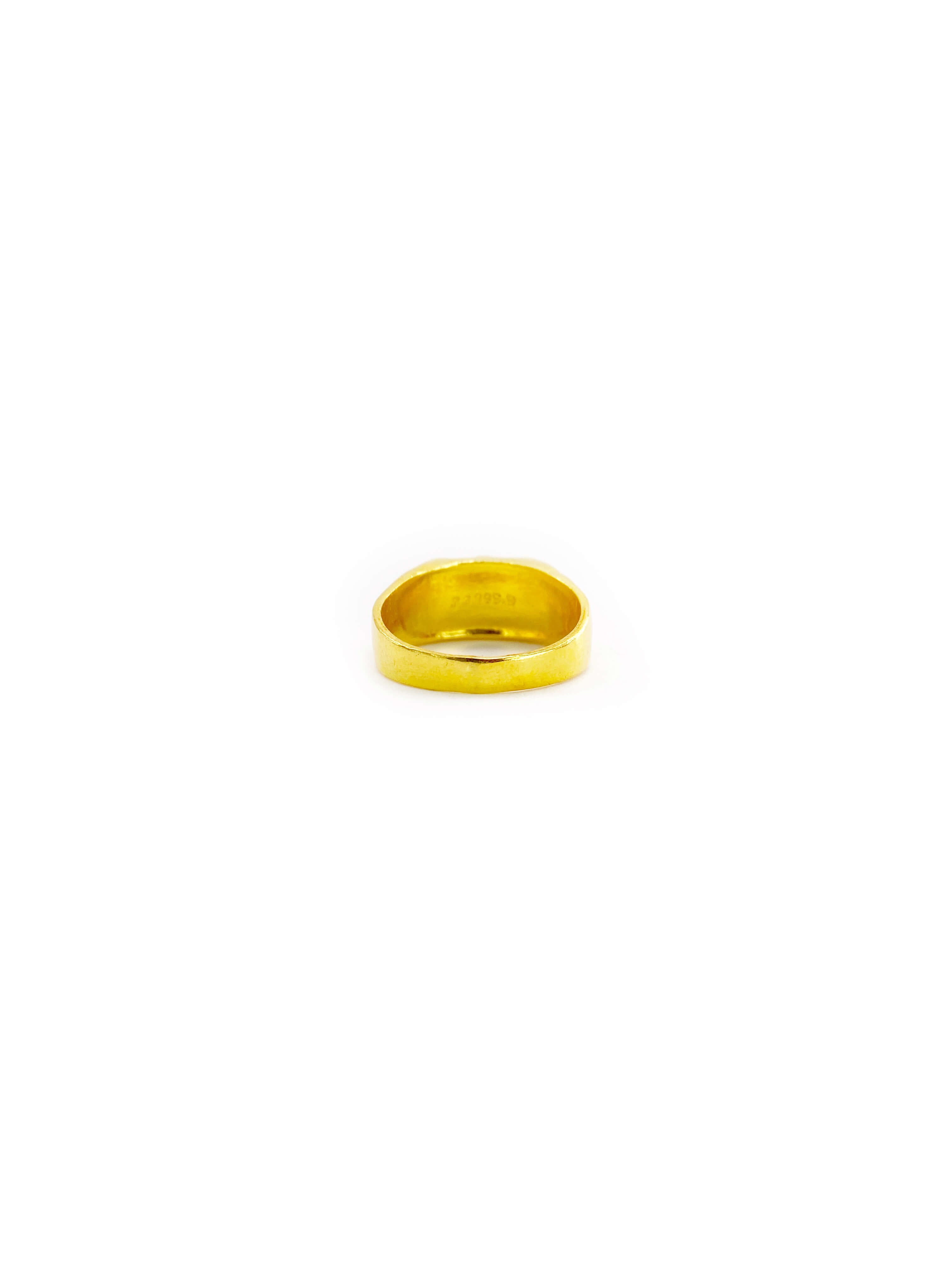 Elephant Head Ring (24K)