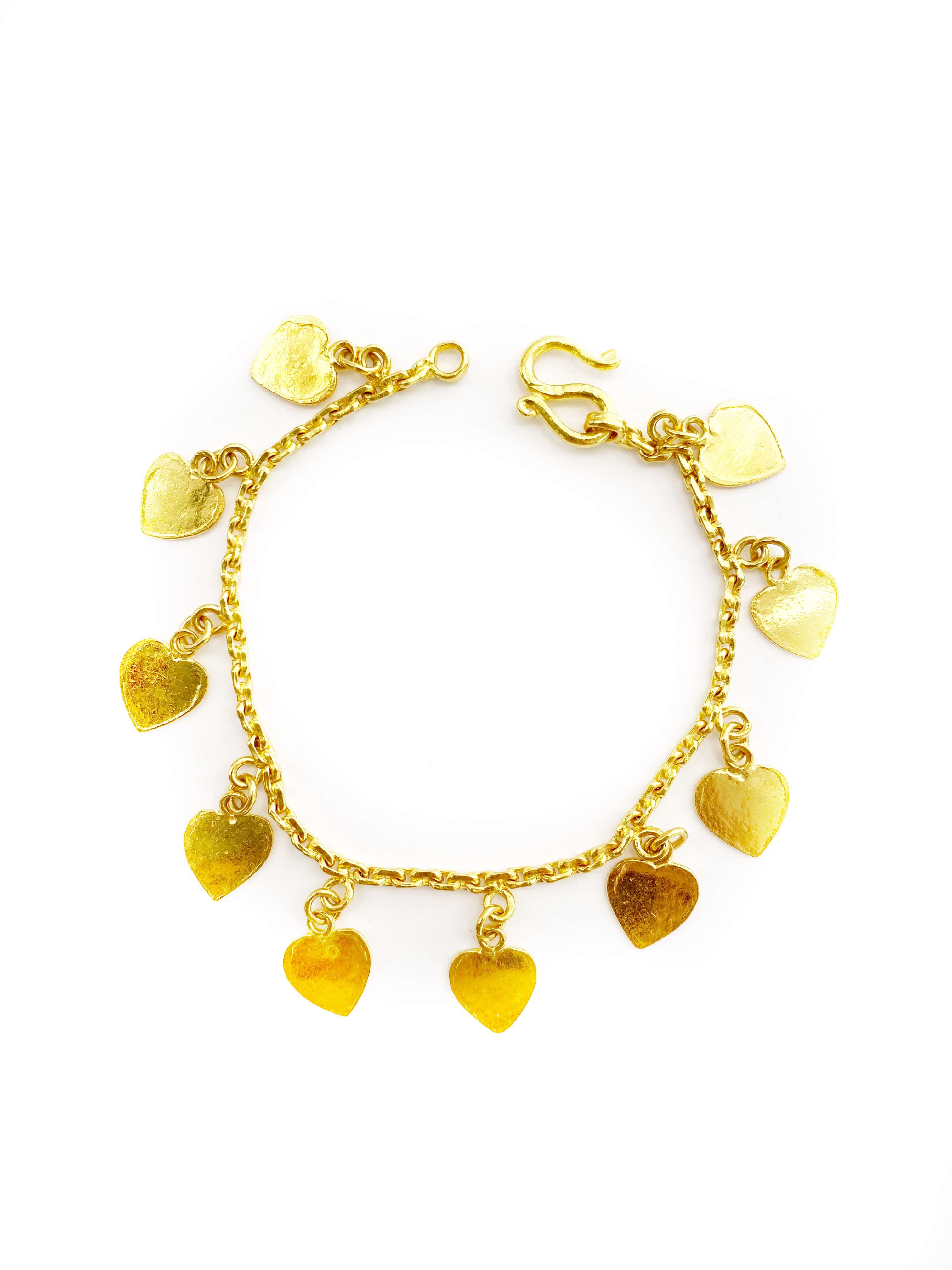 Heart Charm Bracelet (24K)