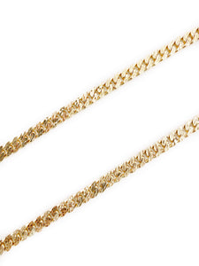 Diamond-Cut Cuban Link Chain (18K)