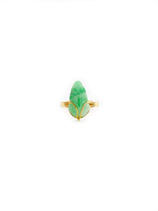 Jade Frog Ring (18K)