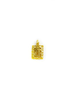 Load image into Gallery viewer, Rectangular 3D Initial Pendant (24K)
