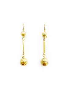 Disco Ball Dangle Earrings (18K)