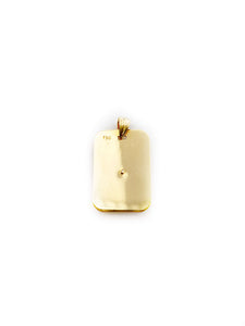 Rectangular Lady Buddha Pendant (18K)