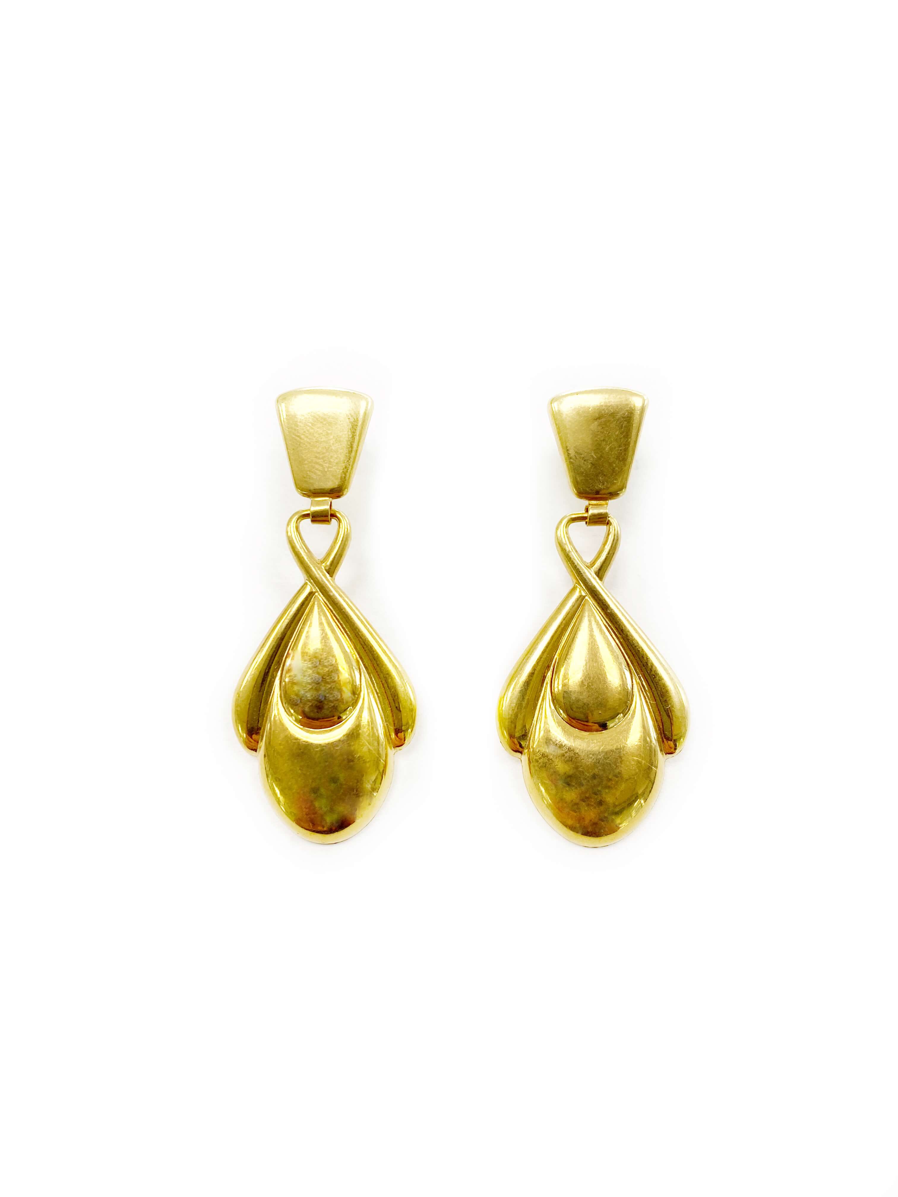 Teardrop Dangle Earrings (18K)