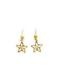 Star Dangle Earrings (18K)