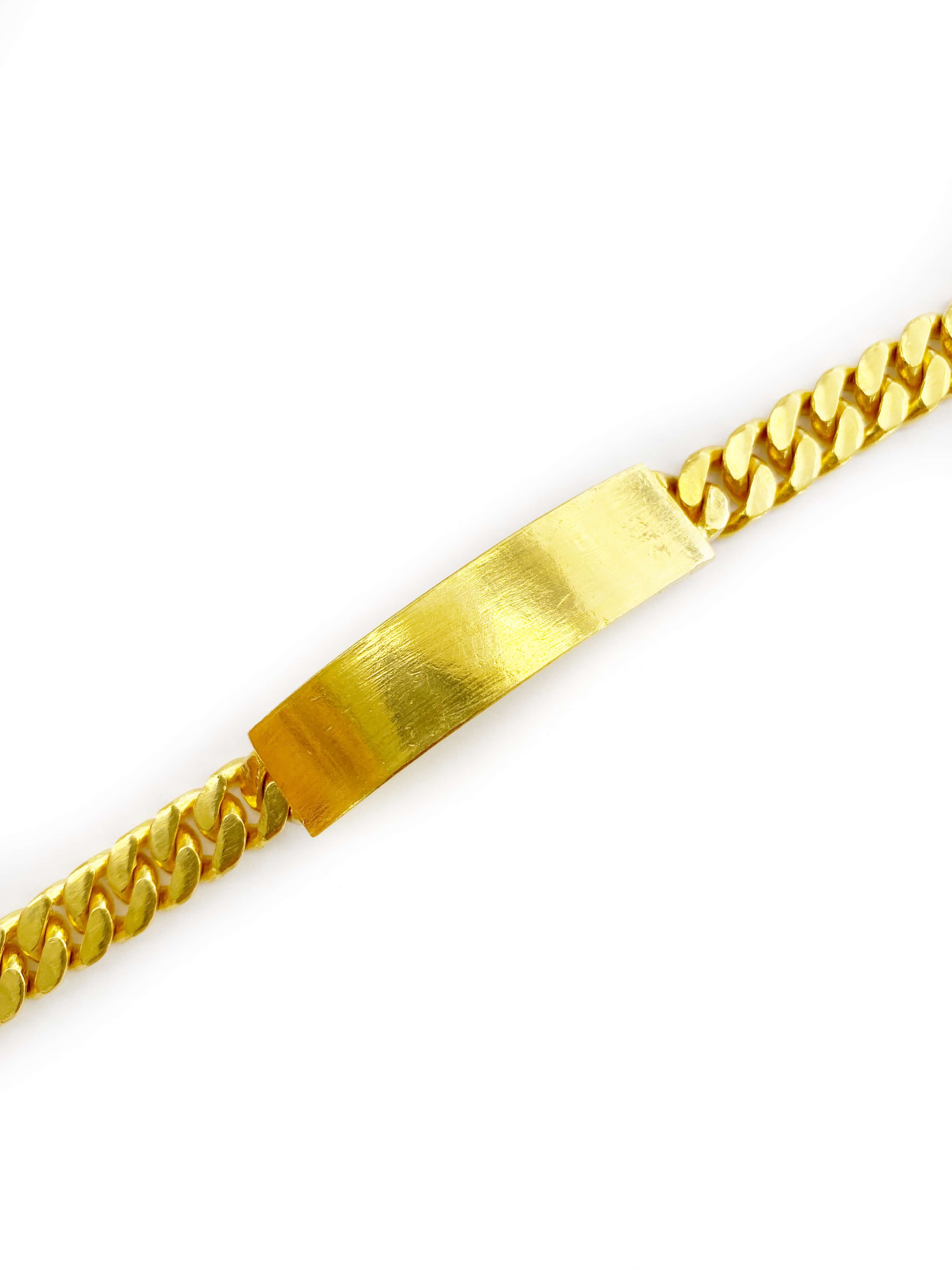 Cuban Link ID Bracelet (24K)