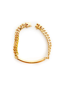 Cuban Link ID Bracelet (18K)