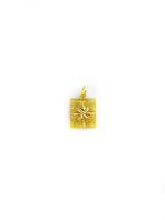 Load image into Gallery viewer, Rectangular 3D Initial Pendant (24K)
