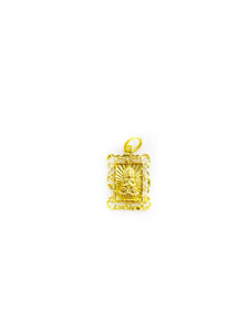 Rectangular Buddha Pendant (24K)