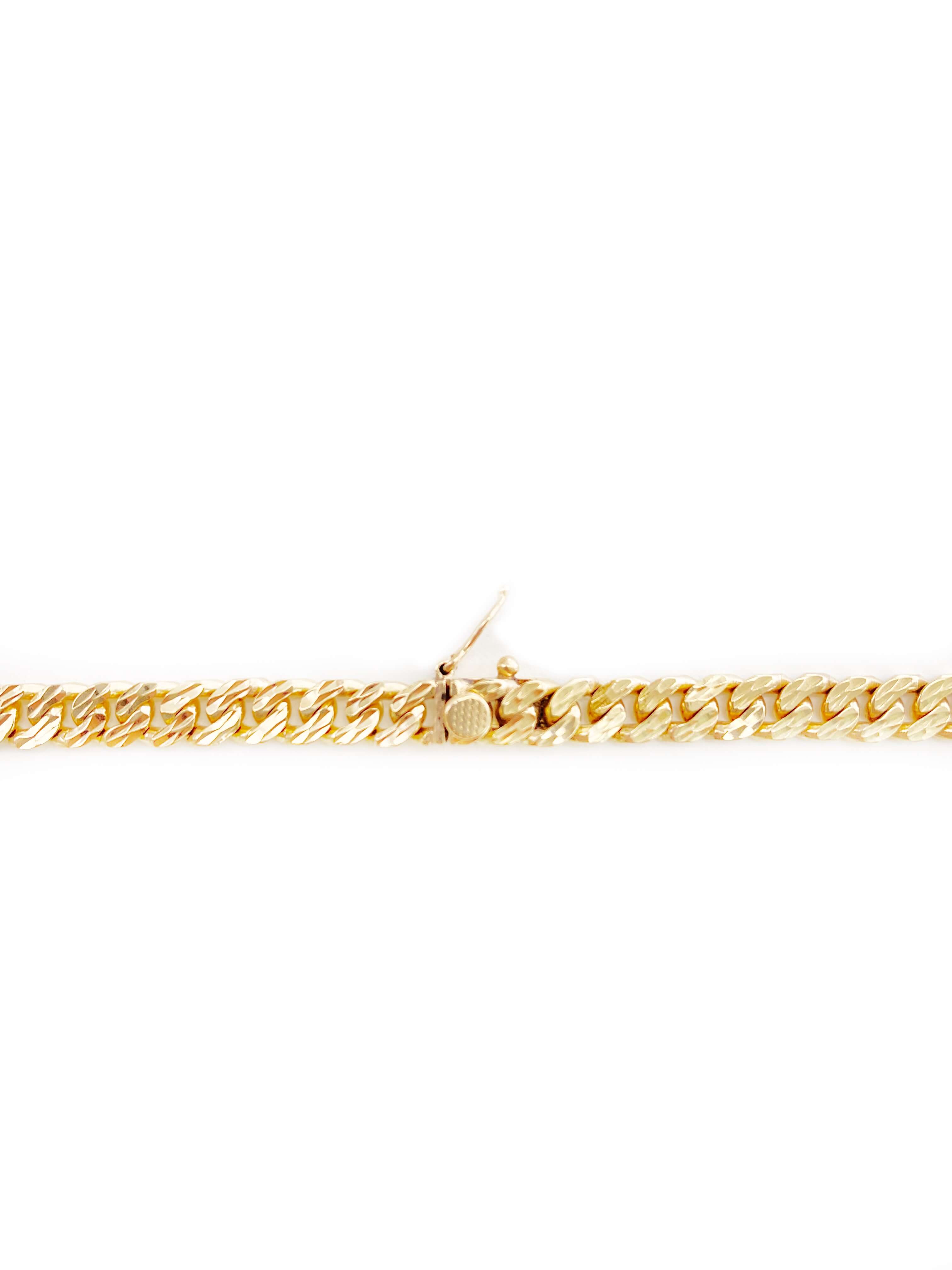 Diamond-Cut Cuban Link Chain (18K)