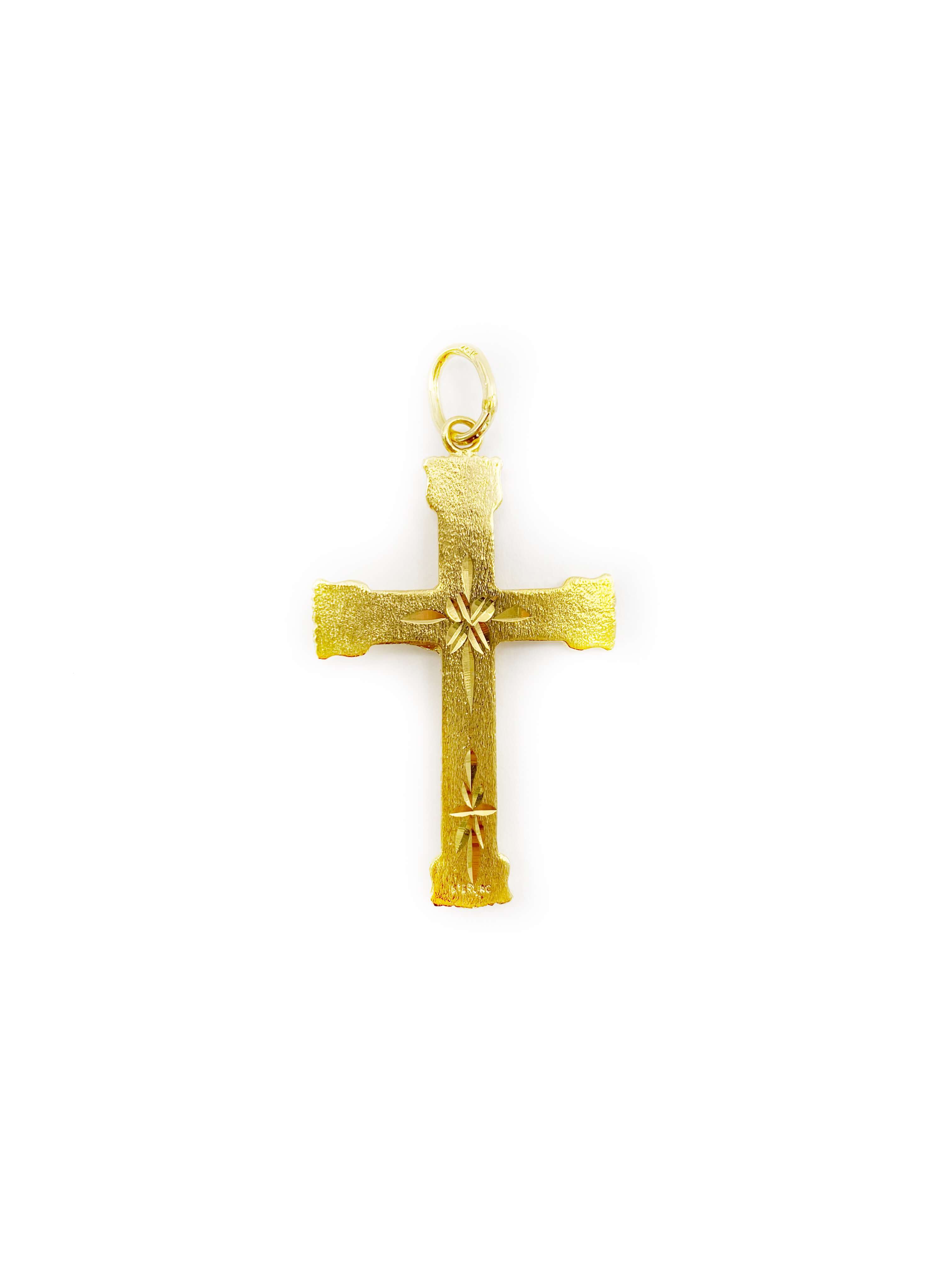 Wide Cross Pendant (18K)