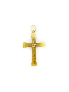 Wide Cross Pendant (18K)