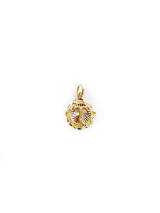 Circular 3D Initial Pendant (18K)