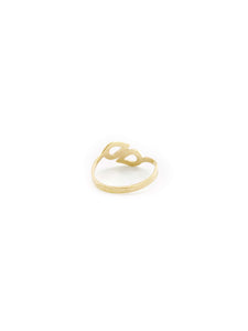 Twin Leaves Ring (18K)