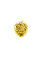 Load image into Gallery viewer, Dragon/Phoenix Heart Frame Pendant (24K)
