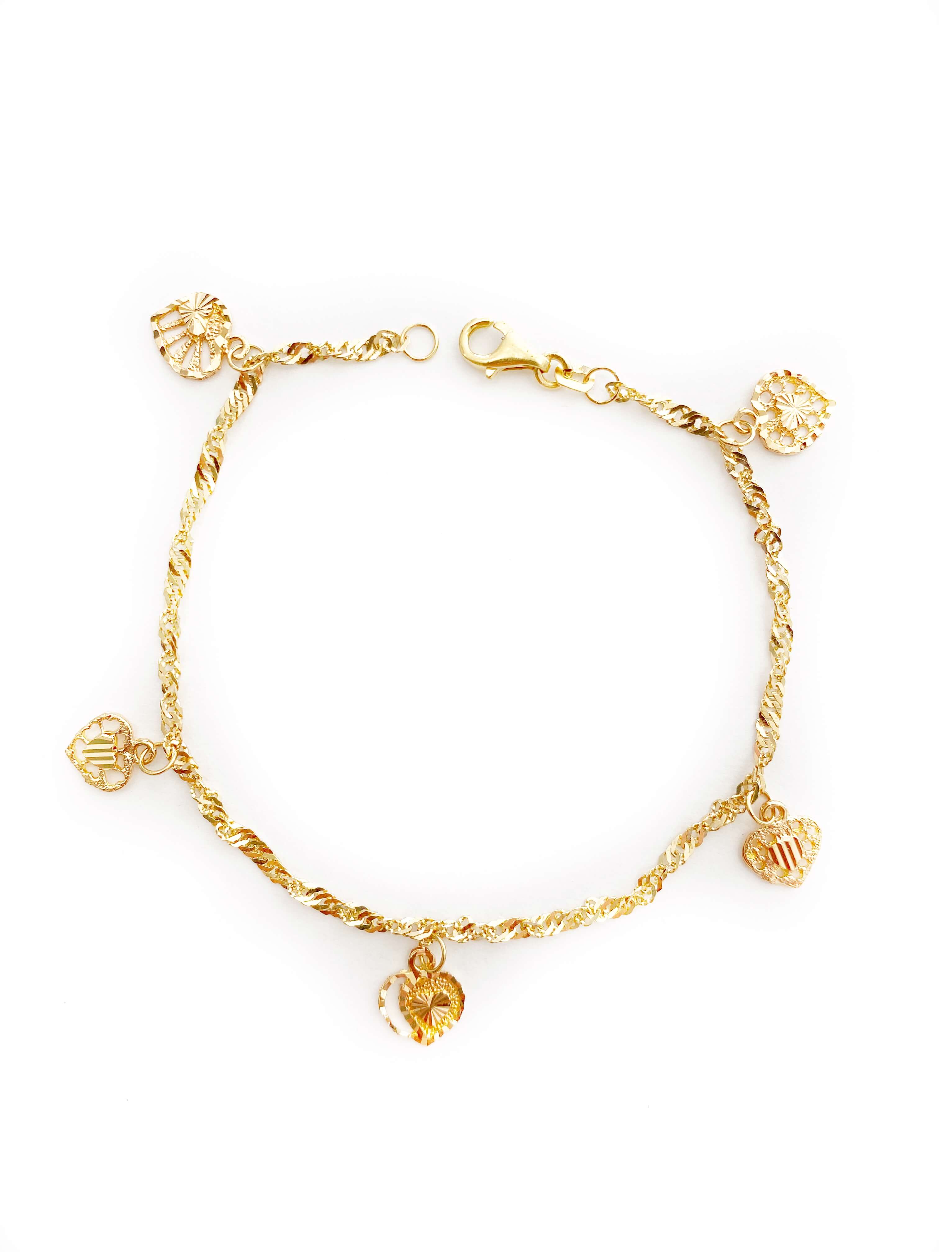 Heart Charm Bracelet (18K)