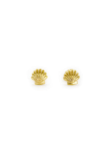 Shell Stud Earrings (18K)