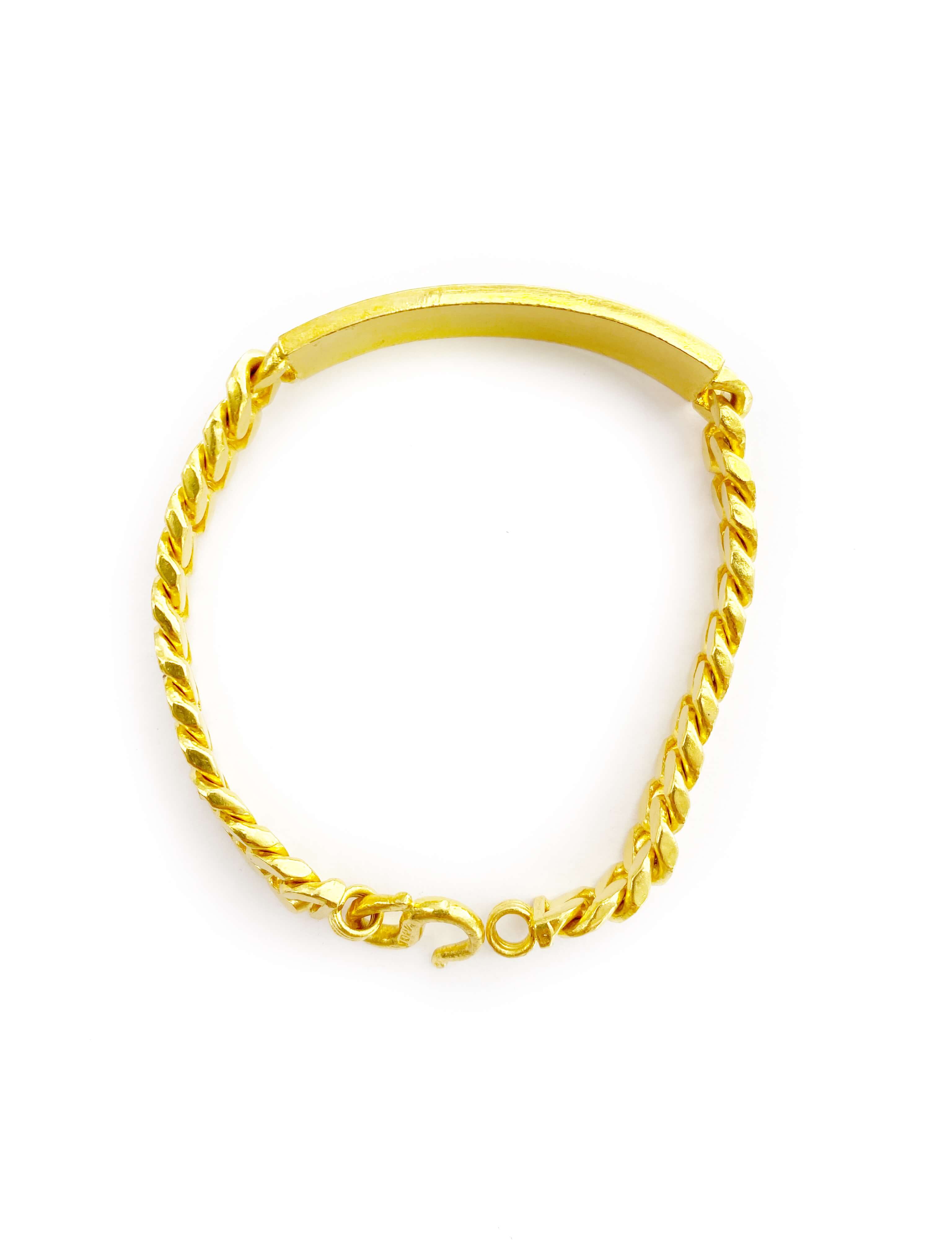 Cuban Link ID Bracelet (24K)