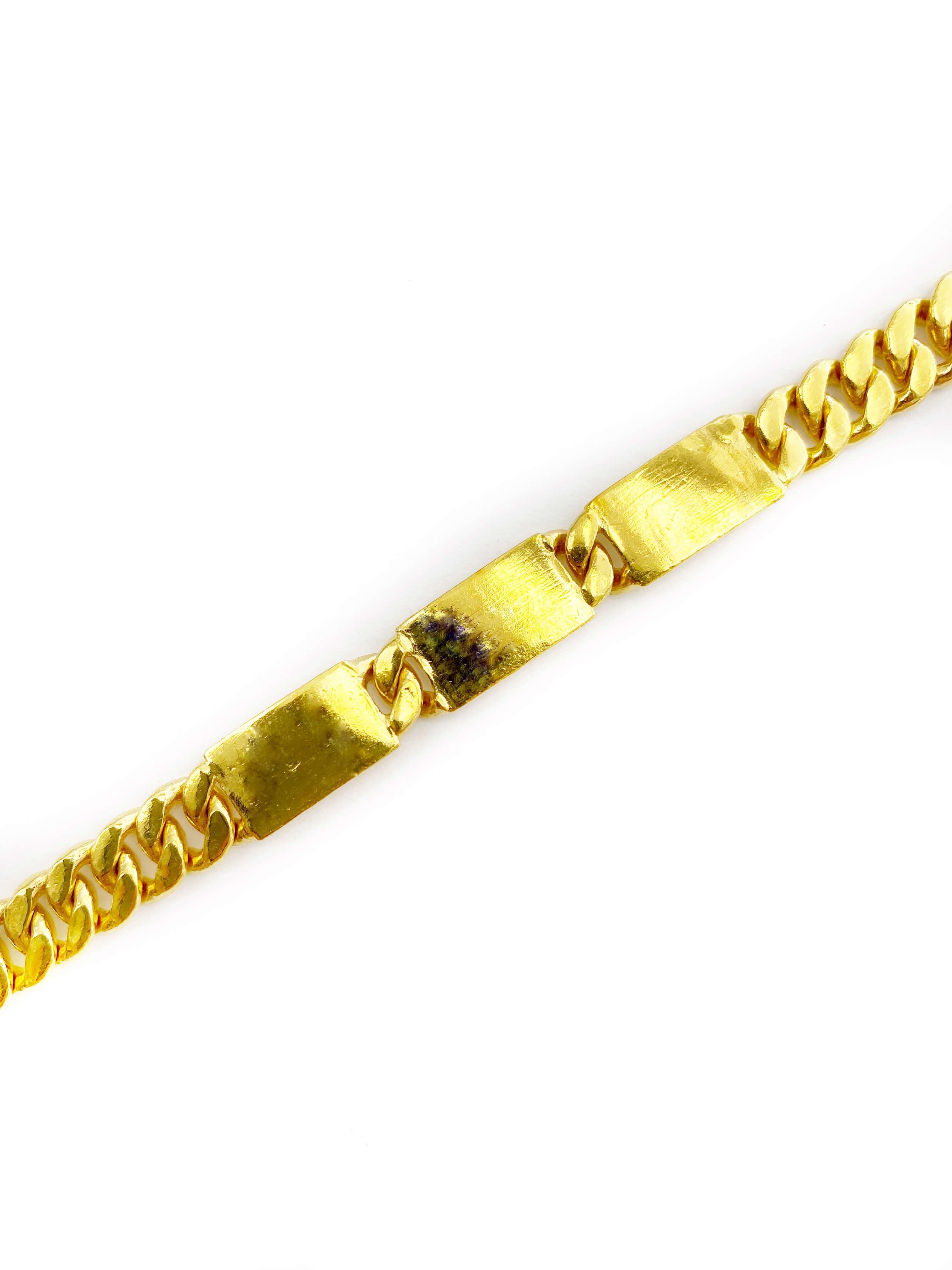 Triple Tag Bracelet (24K)