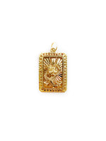 Load image into Gallery viewer, Rectangular Dragon Pendant (18K)
