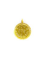 Load image into Gallery viewer, Angkor Wat Circle Frame Pendant (24K)
