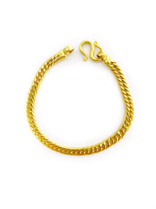 Double Cuban Link Bracelet (24K)