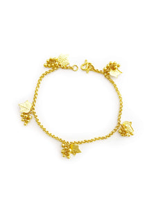 Grapevine Charm Bracelet (24K)