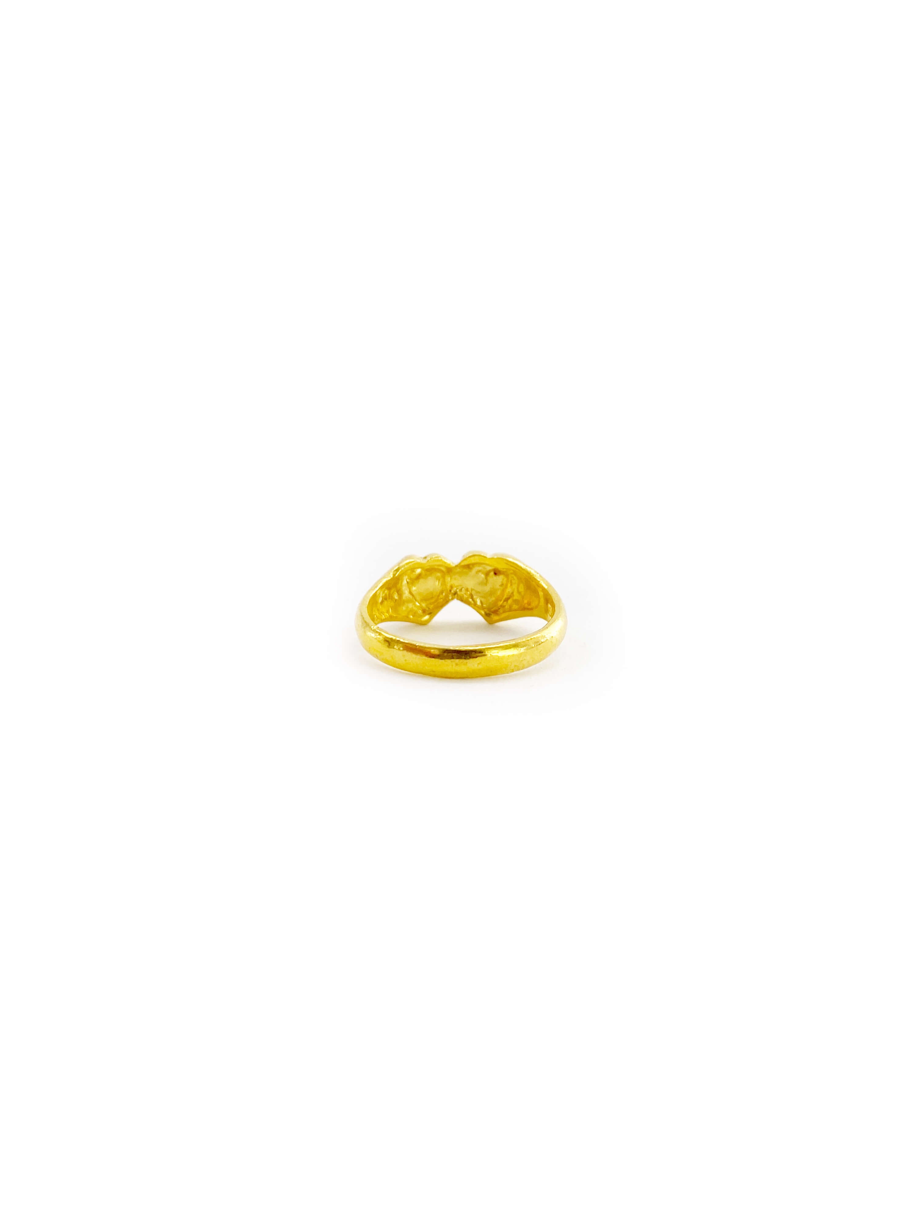 Twin Hearts Ring (24K)