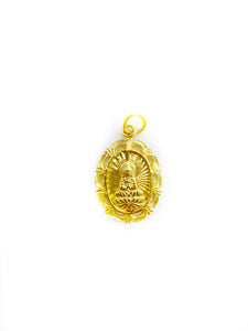 Oval Buddha Pendant (24K)