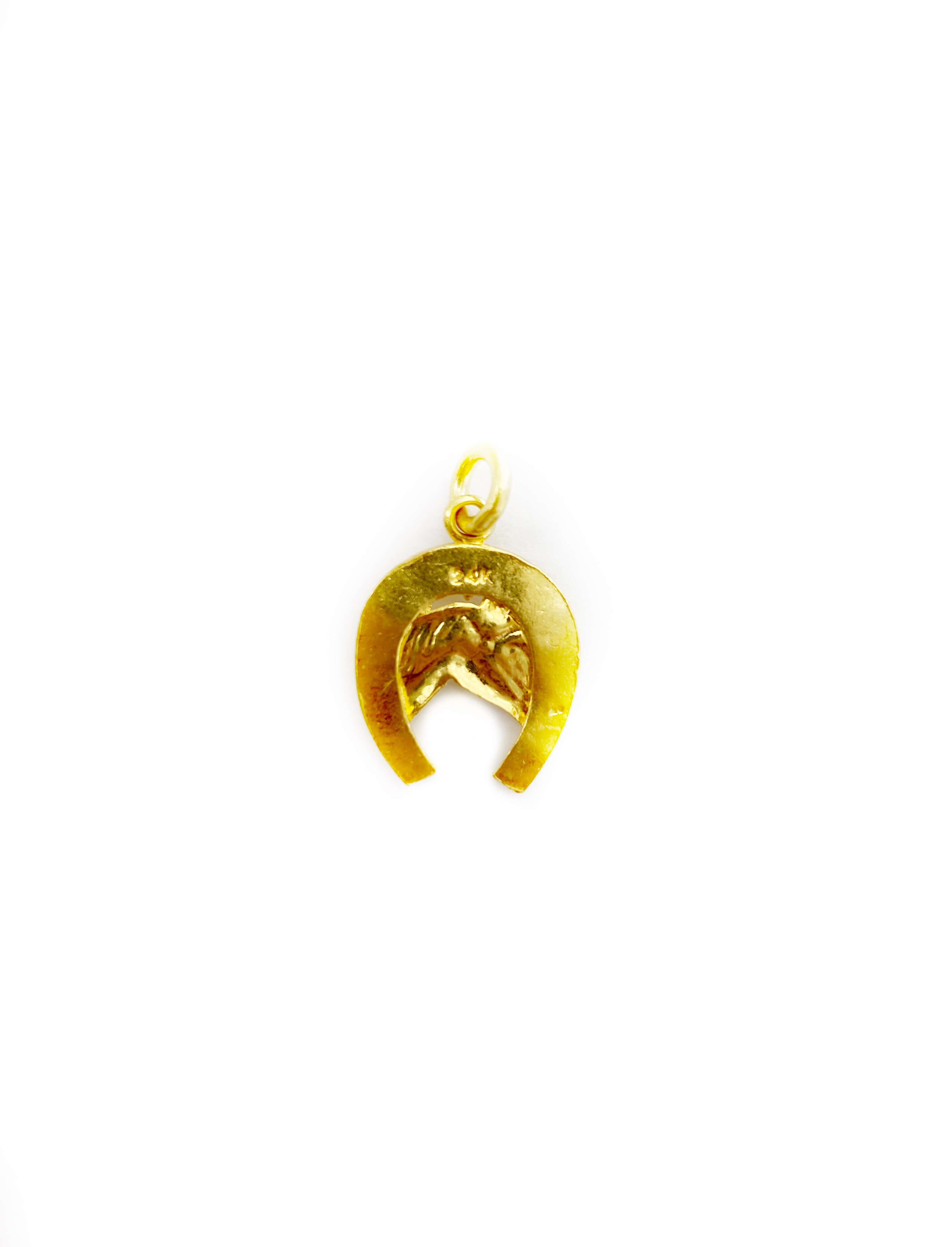 Horseshoe Pendant (24K)