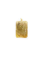 Load image into Gallery viewer, Rectangular Dragon Pendant (18K)
