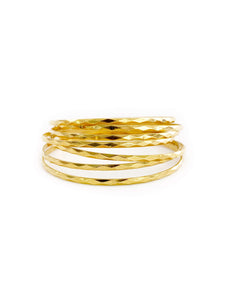 Diamond Motif 7-Day Bangle (18K)