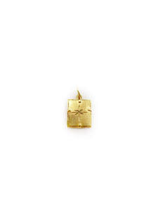 Rectangular 3D Initial Pendant (18K)