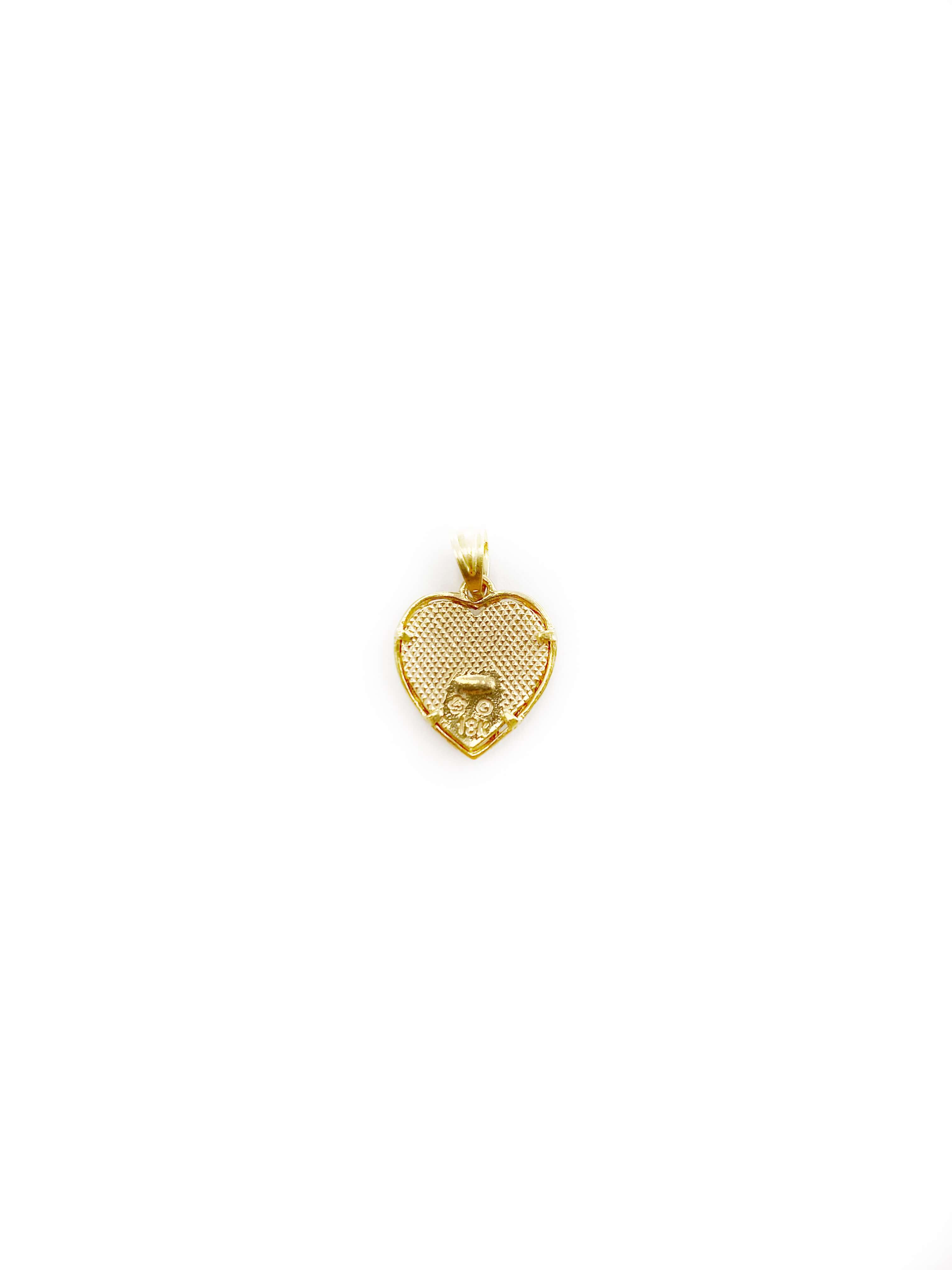 Heart 3D Initial Pendant (18K)