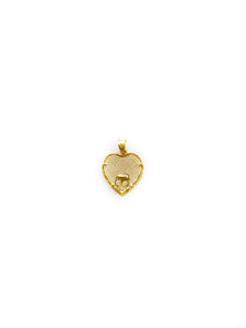 Heart 3D Initial Pendant (18K)