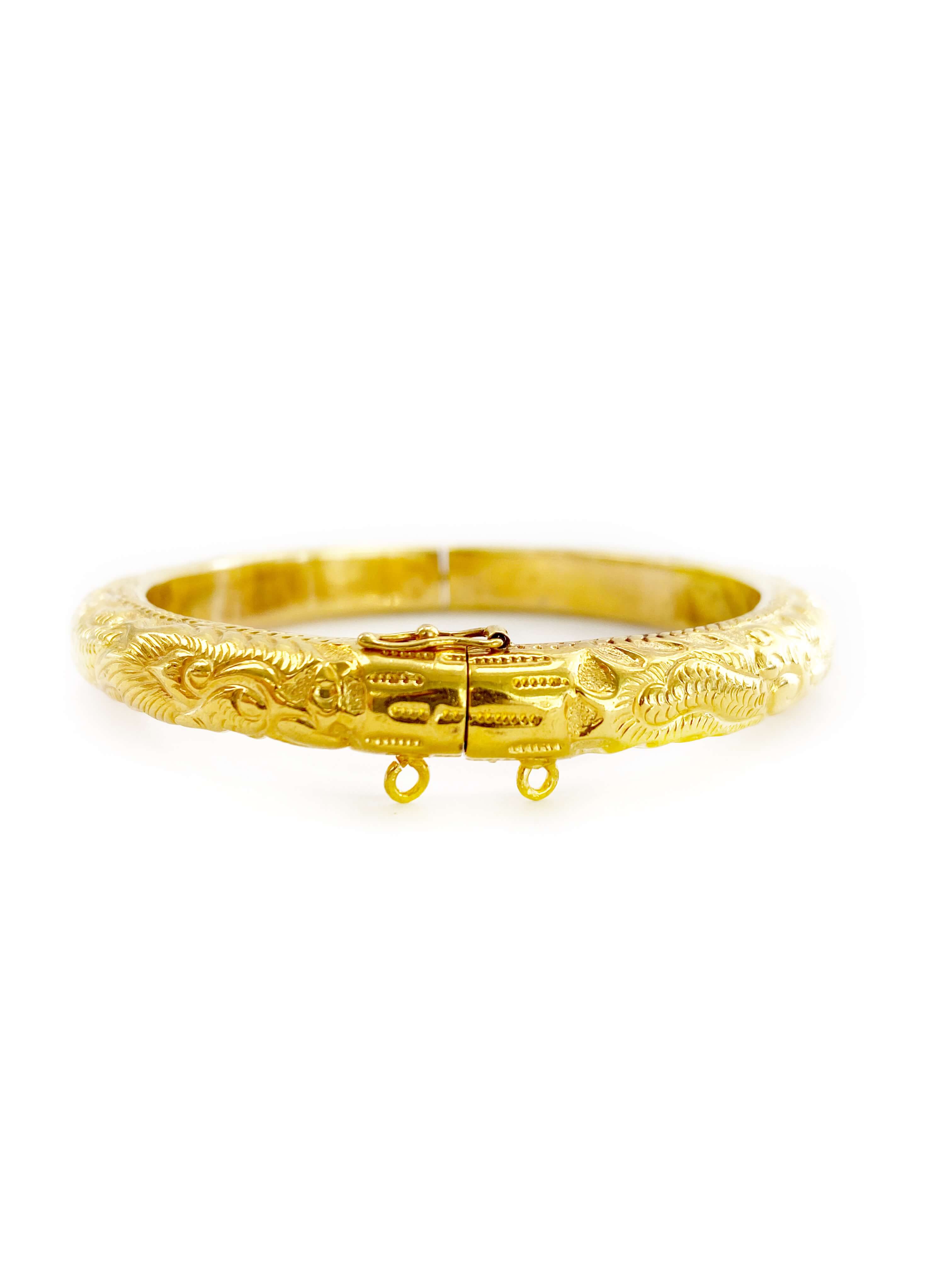 Large Dragon Bangle (18K)