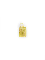 Load image into Gallery viewer, Rectangular Initial Pendant (24K)
