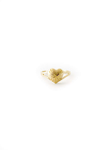 Diamond-Cut Heart Ring (18K)