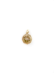 Circular 3D Initial Pendant (18K)