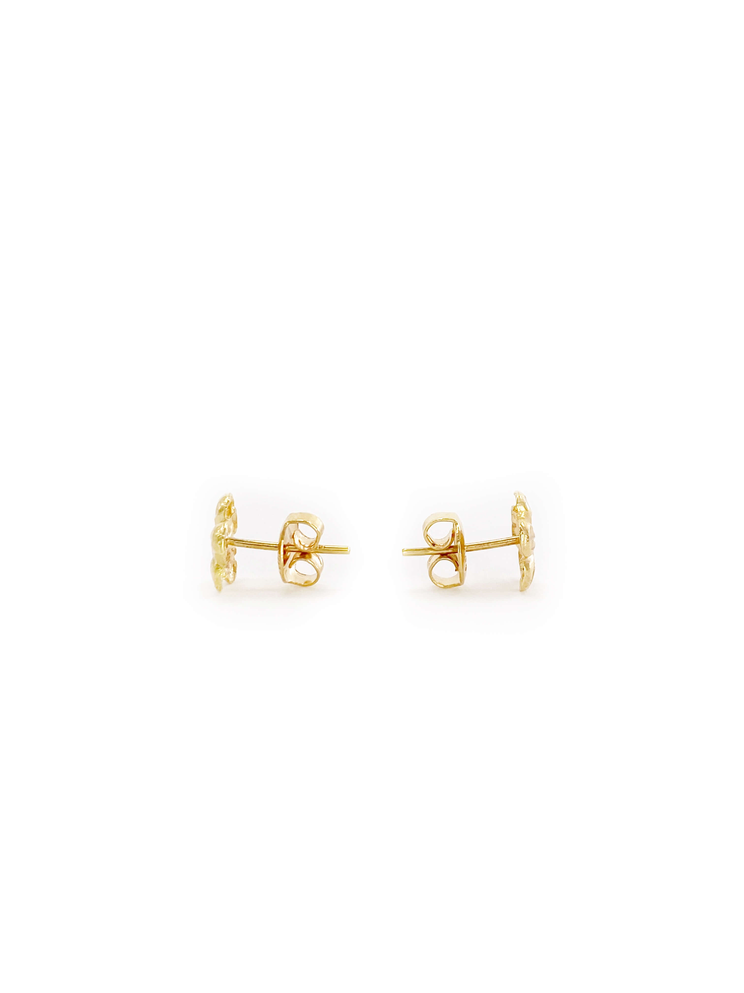 Flower Stud Earrings (18K)