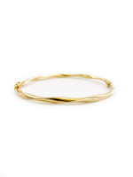 Load image into Gallery viewer, Twisted Oval Bangle (18K)
