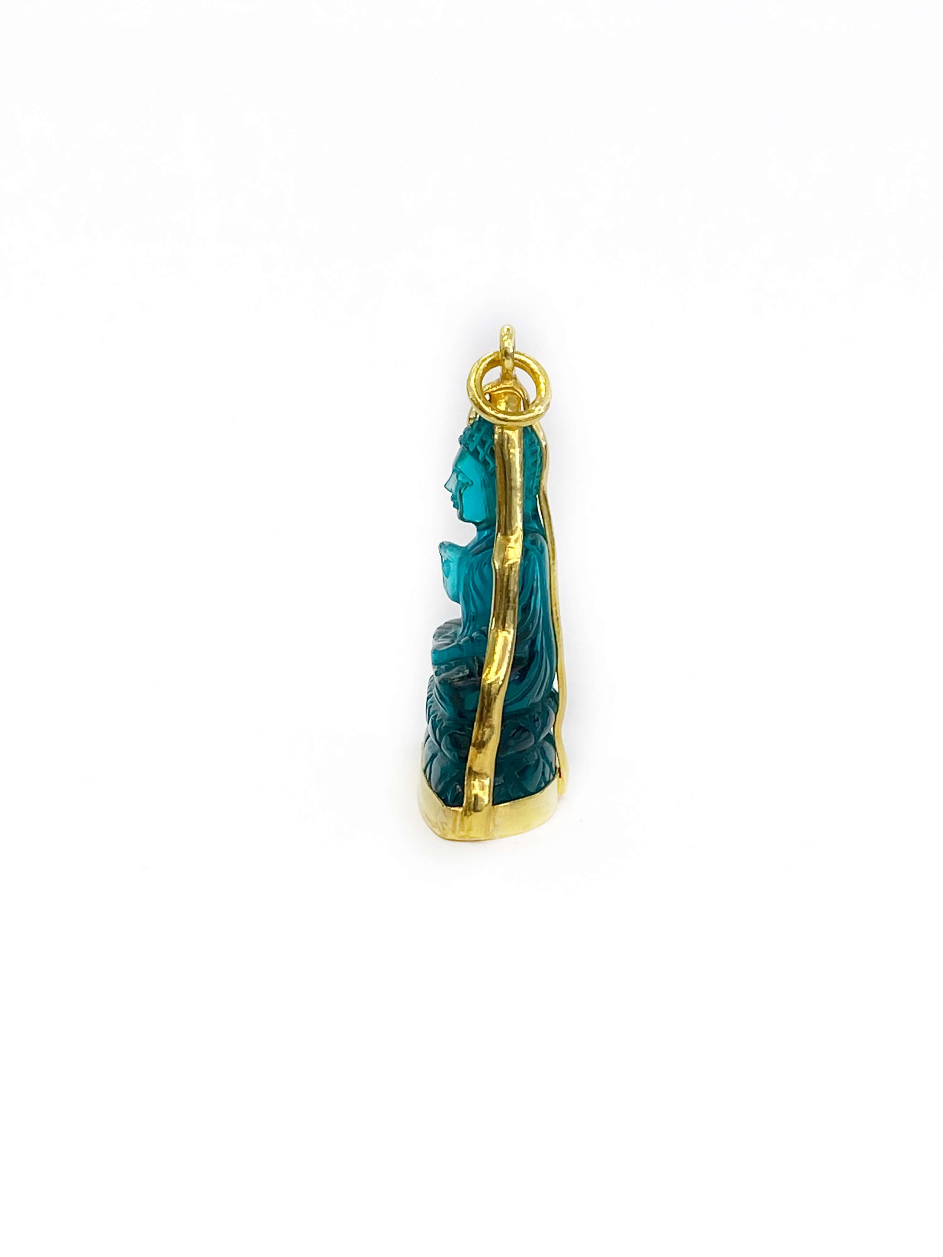 Aquamarine Blue Buddha Wrap (24K)