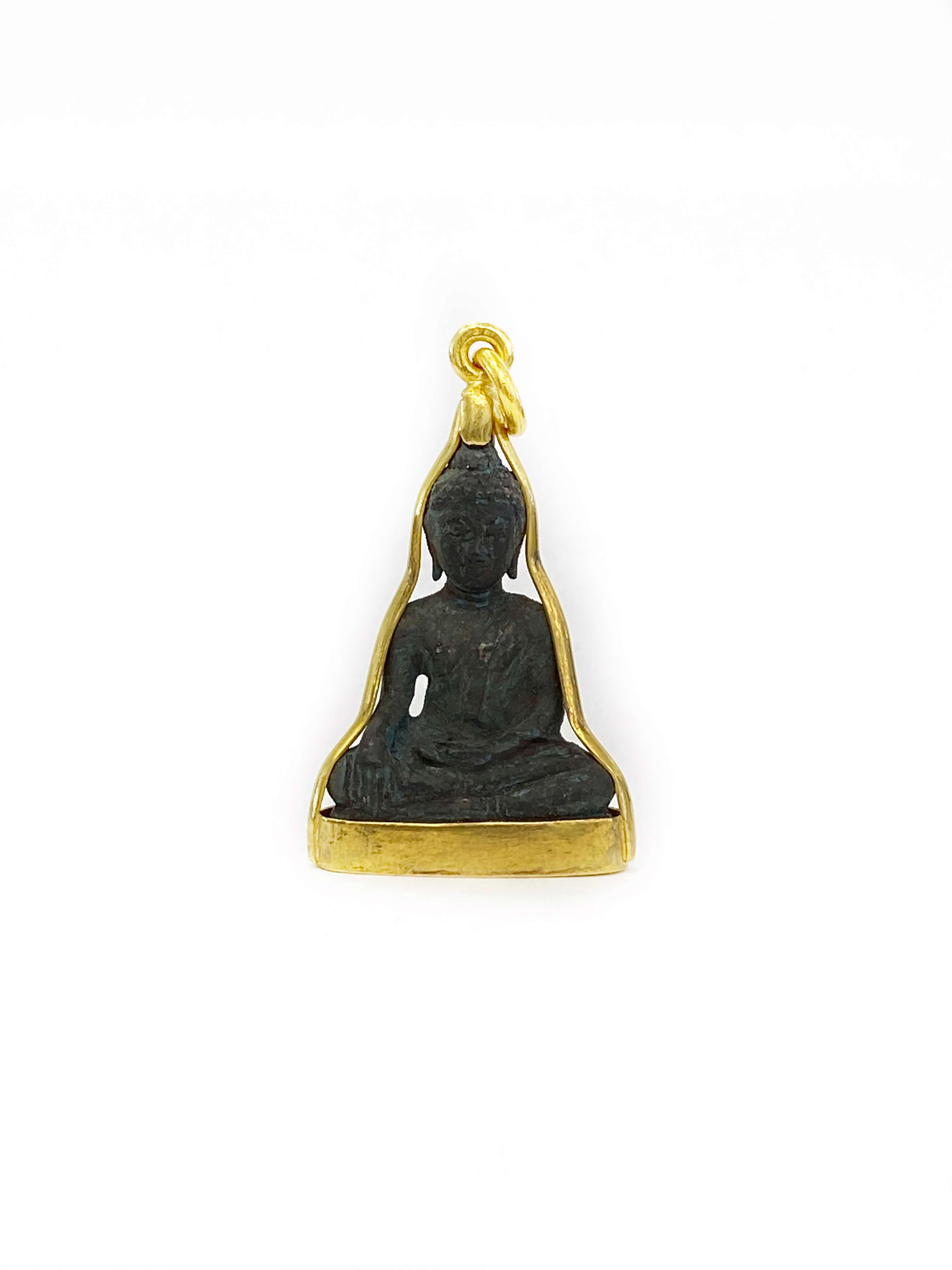 Antique Metal Buddha Wrap (24K)