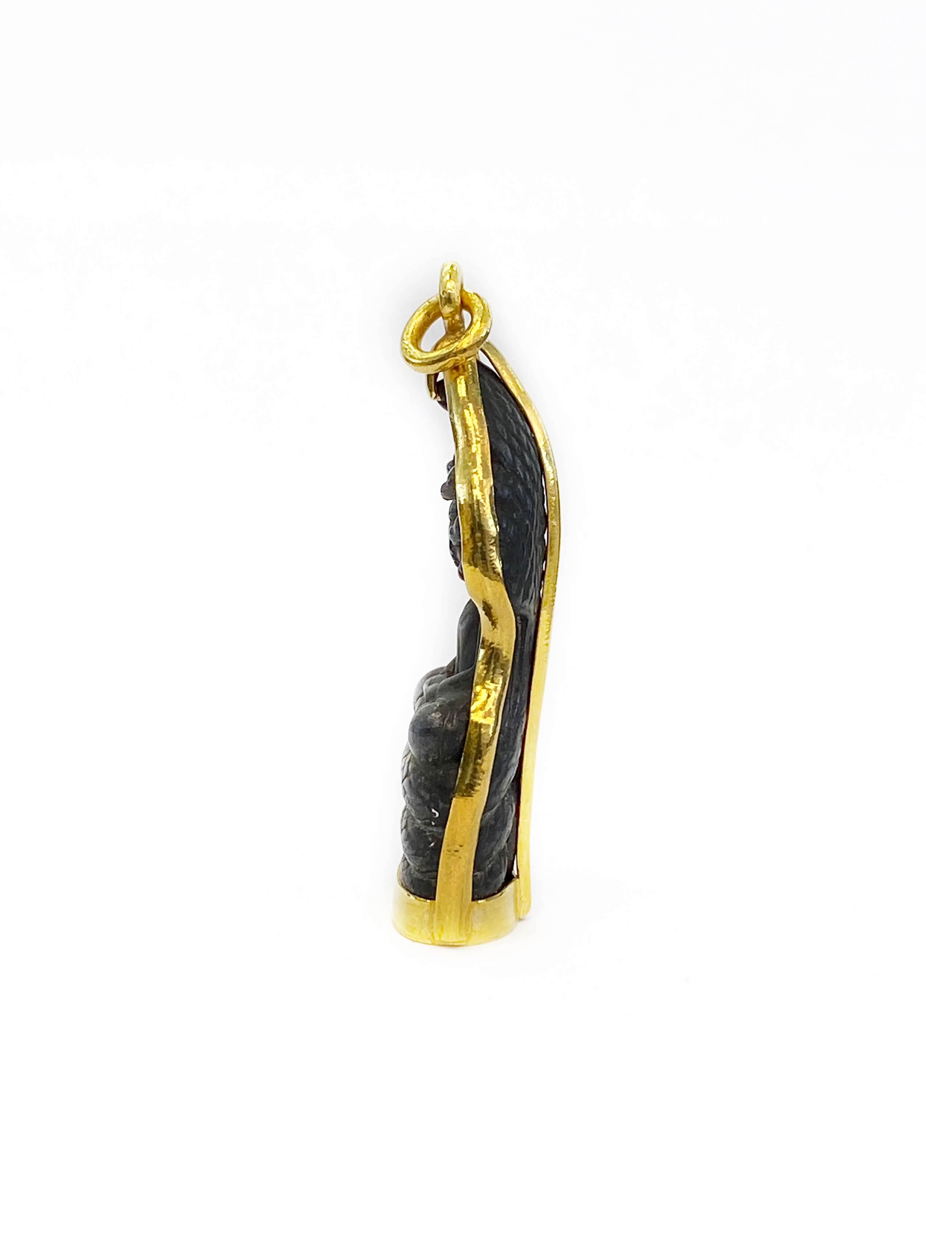 Antique Metal Snake Buddha Wrap (24K)